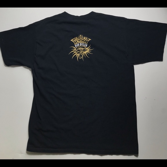 Vintage 1996 Bob Dylan Concert Tour Shirt Tee Black All Sport Size Large - Picture 4 of 8